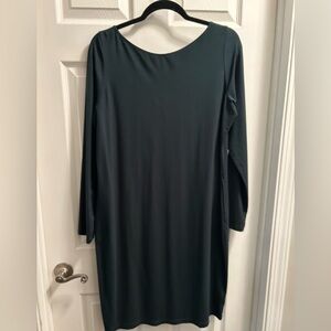 Miik Shena long sleeve boatneck pocket dress XL Pine